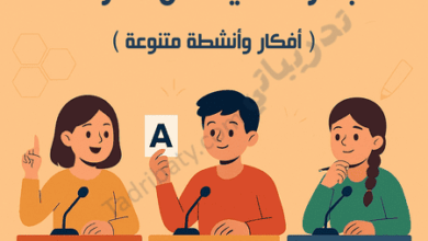 تصميم تعريفي لمقال مسابقات تعليمية جاهزة للتنفيذ داخل المدرسة، يوضح طلابًا يشاركون في أنشطة تنافسية تعليمية تعزز التعلم والتفاعل داخل الصف.