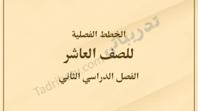 غلاف الخطط الفصلية للصف العاشر للفصل الدراسي الثاني وفق المنهج القطري، بتصميم بسيط وخلفية بلون بيج متدرج يوضح الصف والفصل الدراسي.