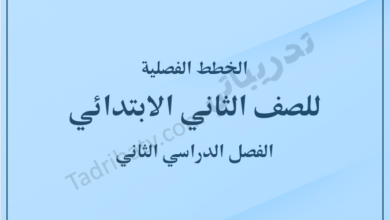 صورة غلاف بعنوان الخطط الفصلية للصف الثاني الفصل الدراسي الثاني - المنهج القطري، بتصميم هادئ وخلفية زرقاء فاتحة مناسبة للمحتوى التعليمي.