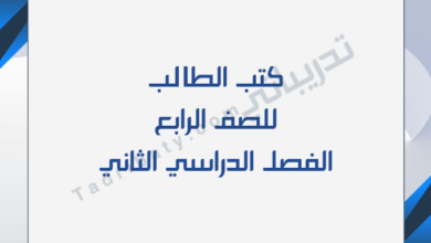 تصميم تعريفي لكتب الصف الرابع للفصل الدراسي الثاني وفق المنهج القطري.