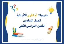 تصميم تعريفي لتدريبات أم القرى الإثرائية للصف السادس الفصل الدراسي الثاني وفق المنهج القطري.