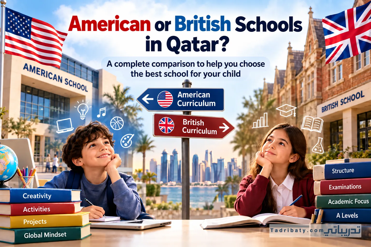 American vs British schools in Qatar comparison to help parents choose the right school for their child